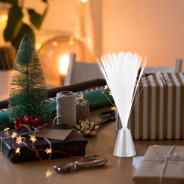 2 PCS BATTERY Powered Fiber Optic Light Color Changing Rose Lamp £13.89