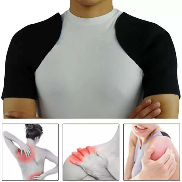 Brace Strap Double Shoulder Neoprene Support Brace Injury Anti Arthritis Relief-