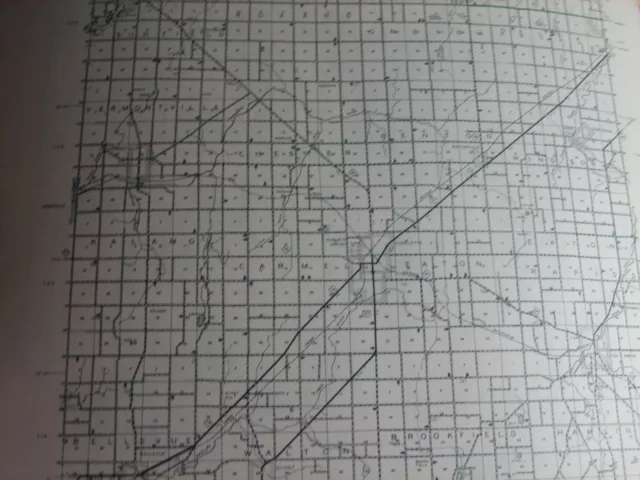 1950 EATON County MI Michigan CONSERVATION DNR PLAT MAP