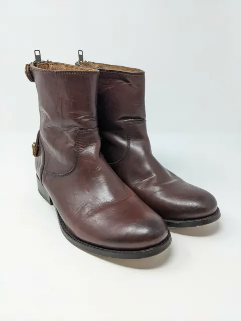 FRYE Womens Brown Leather mid calf boots Size 5.5 M US