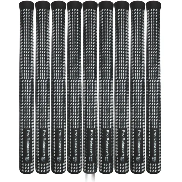 Feel Grips Gen1 Original Reverse Taper Golf Grips Set Of 9 - Reduce Slice & Hook