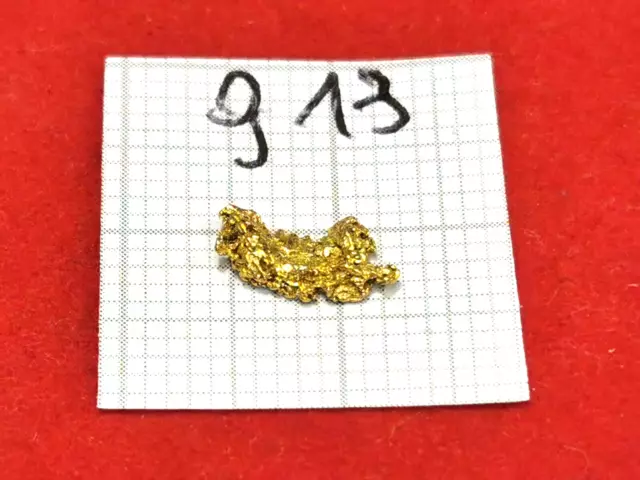 #913 Goldnugget Alaska Yukon Gold Nugget 0,225 Gramm Złoto Nuggets Gold Münze