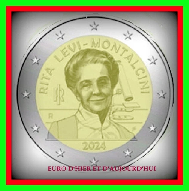 2 Euro Italie 2024 Rita Levi Montalcini  Prix Nobel de médecine en 1986 PREVENTE