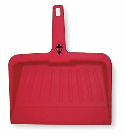 Tough Guy 2Vey1 Hand Held Dust Pan,Red,Plastic