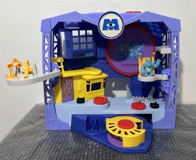 Imaginext Monsters Inc Scare Floor Playset With Figure Monsters University Rare 3