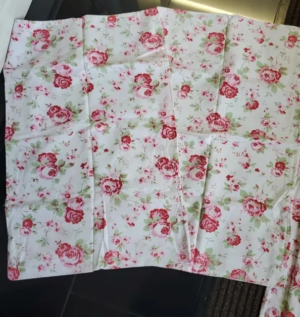 Cath Kidston X2 Pillowcase Rosali Rose Pink Rose Cotton