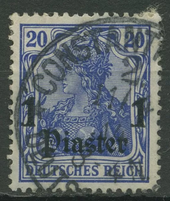 Dt. Post in der Türkei 1905/13 Germania Aufdruck 38 a Stempel CONSTANTINOPEL 2