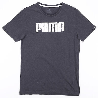 Puma Grigio 00s Girocollo Manica Corta T-shirt da uomo M