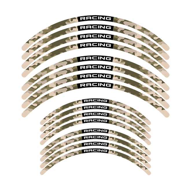 F03B 21" 18" Wheel Rim Tape Decal Sticker For Kawasaki KLX 250 S SA 2018-2021