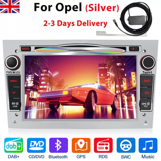 For Vauxhall Astra Corsa Antara Zafira 7'' Car Stereo Radio GPS Sat Nav DVD DAB+