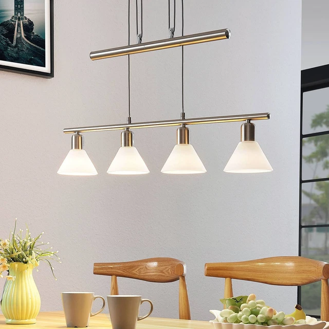 Hängelampe Delira Höhenverstellbar Lampenwelt 4 x E14 Esszimmer Pendel Schwarz