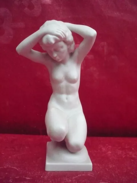 Hutschenreuther Figura de Porcelana, Arrodillada Desnudo, K. Tutter