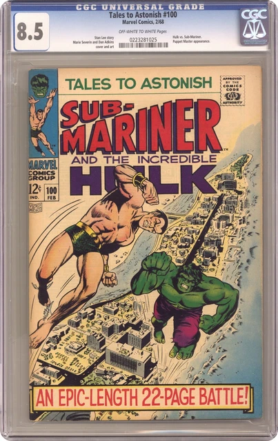 Tales to Astonish #100 CGC 8.5 1968 0223281025