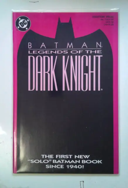 Legends of the Dark Knight #1 DC Comics (1989) Pink Cover 1st Print Comic Book