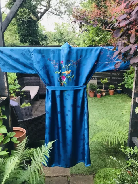 Abito Cinese Rayon VINTAGE M Giacca Fumo Abito 40/42C Arrotolato a mano
