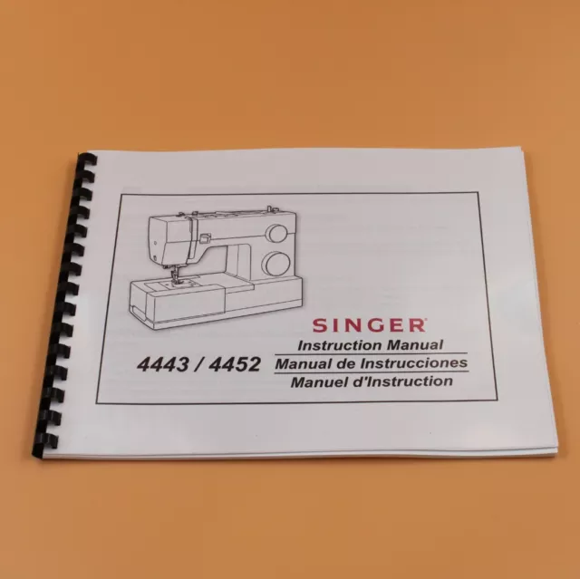 Singer 4443 4452 Owners Instruction Manual 84 Pages with Protective Covers