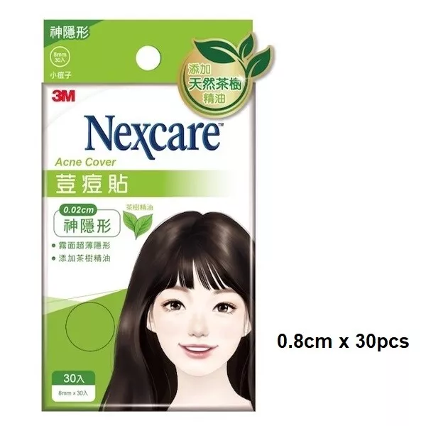 [3M NEXCARE] Ultra Thin Acne Dressing Pimple Cover Stickers TEA TREE OIL 30pcs