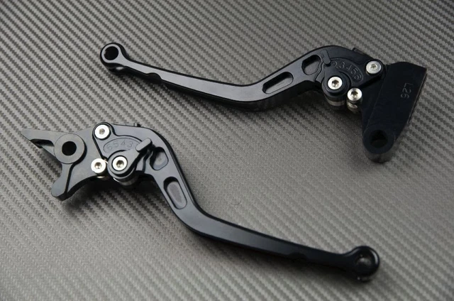 Set Leve Freno E Frizione CNC Per KTM Duke 125/200/250/390 - Arancione E Nero Regolabili - Foto 6