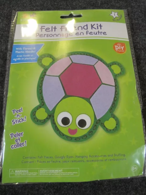 Felt KIT Turtle Friend DIY by Krafty Kids SEALED