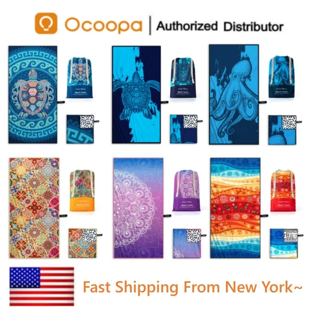 OCOOPA Microfiber Beach Towel Fast Drying Oversize Ocean Sand Free Extra soft