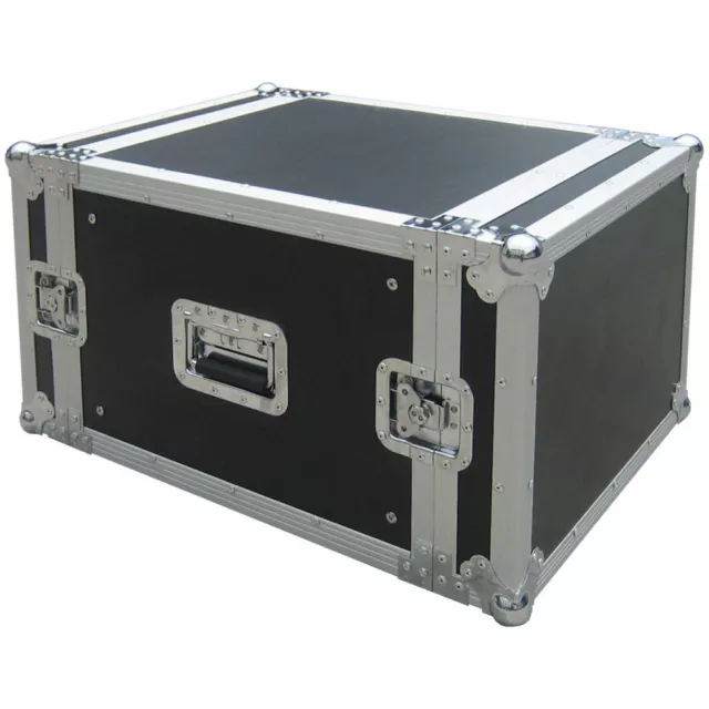 Flightcase 8HE 19" Rackschienen v+h max.Tiefe 45cm. 9mm MULTIPLEX Rack Case NEU 2