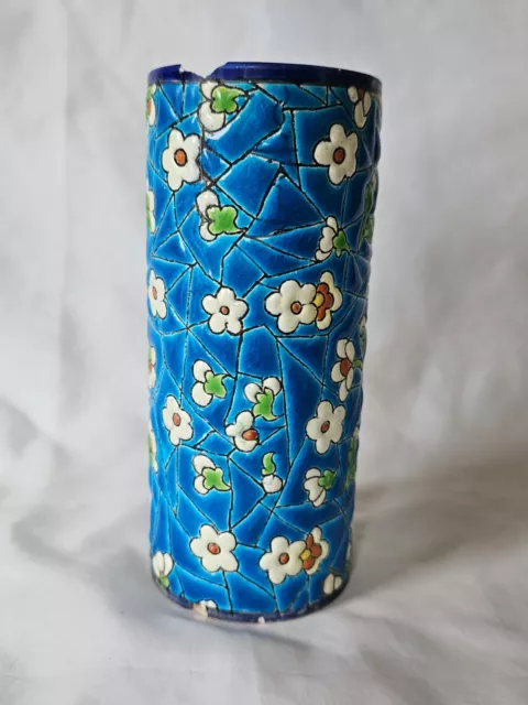 Emaux French Vase, Longwy Style, Circa Late 19Th Century Vase