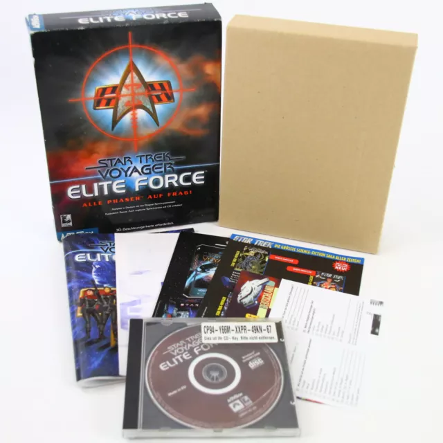 PC CD DVD Spiel Star Trek Voyager Elite Force Eurobox Big Box Gut