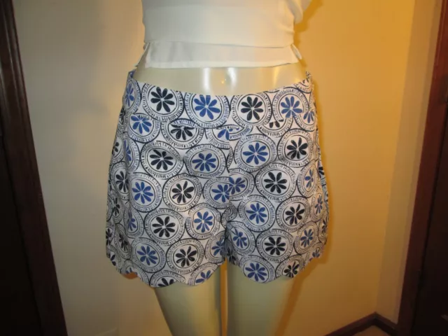 Blue Scalloped Serena Shorts by Mud Pie, Size Small (4-6), NWT