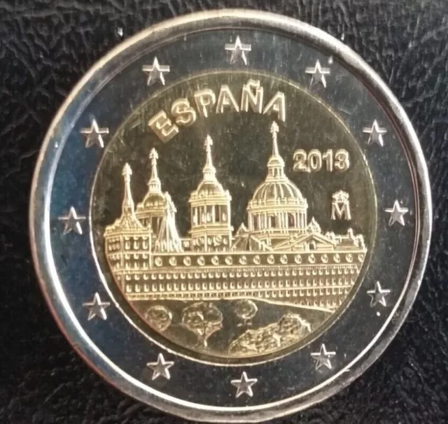 Piece Commemorative Espagne 2 Euros 2013 Unc "Saint Laurent De L'escurial"