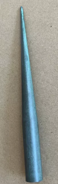 Antique 7 3/4” Brass Lightning Rod Finial ~ Wonderful Aged Verdigris ~ Original