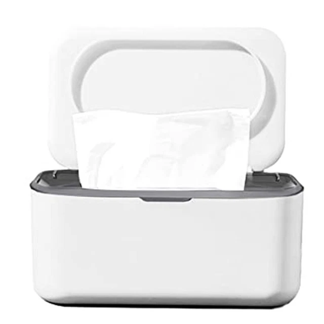 Dispensador de limpieza húmeda, soporte de caja de almacenamiento de servilletas para bebé contenedor a prueba de polvo húmedo R7M3