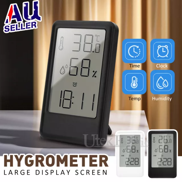 Digital Thermometer Hygrometer Temperature Indoor Outdoor LCD Humidity Meter OZ