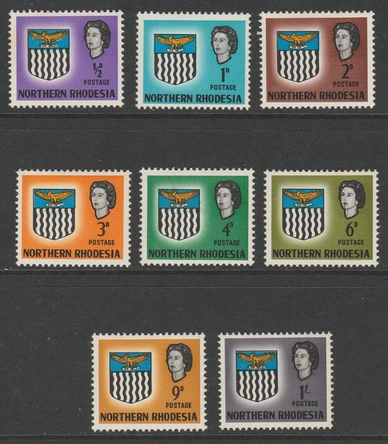 Northern Rhodesia Eii 1963 Arme Kurz Set Sich 1