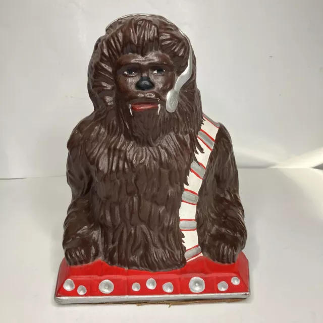 Star Wars Chewbacca Bank Sculpture Ceramic 1979 Vintage Folk Art Rare 11”