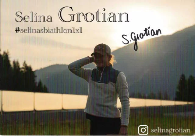 Biathlon Autogrammkarte Selina Grotian