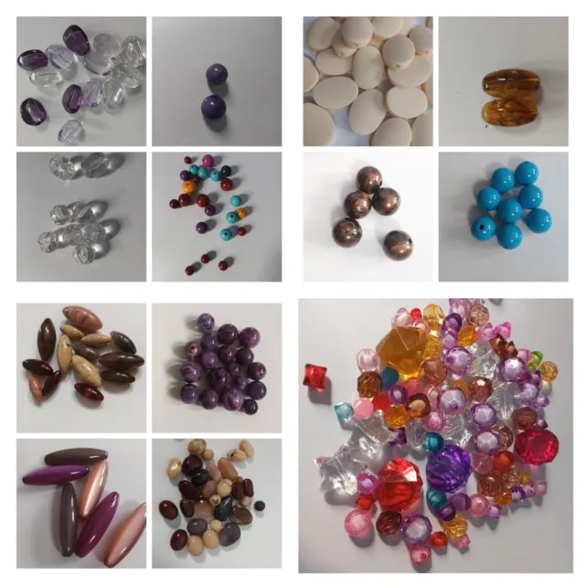 1060g Large bundle mixed beads,  jewellery making craft