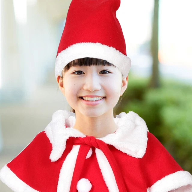 1 Set Costume Babbo Natale Ragazza, Costume Natale Ragazza, Maniche Lunghe