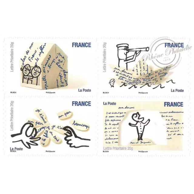 CARNET FRANCE BC473 DE TIMBRES POUR AFFRANCHIR 12 LETTRES 20g SERGE BLOCH