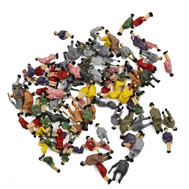 Lot De 90 Figurines Assises – Échelle 1:45 – Pour Paysages Et Dioramas – Bon état
