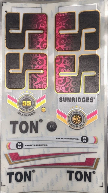 SS CRICKET BAT 3D Embossed Stickers(replica) New Design With chrome ...