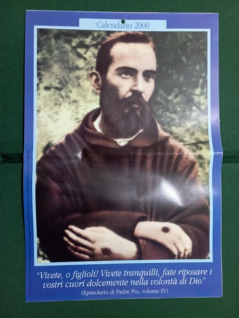R💥C Calendario Padre Pio 2000💥💥  N°740