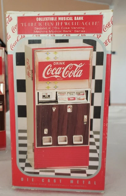 Vintage Enesco COCA-COLA Collectible Musical Bank (#2 in series) 1996