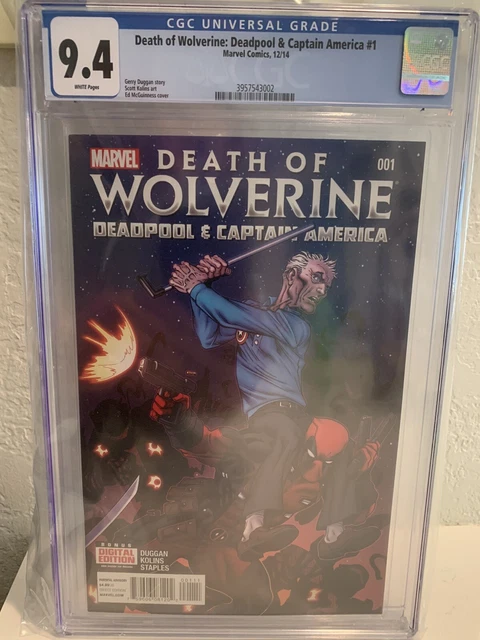 CGC Graded Comic Death Of Wolverine, Deadpool And Captain America #001