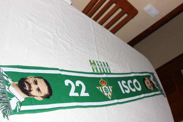 BUFANDA FUTBOL ANTIGUA DEL EQUIPO DE LANA DEL REAL BETIS