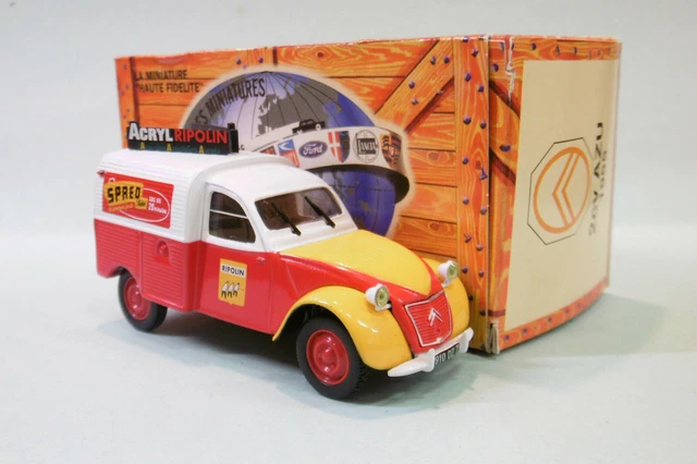 Norev / Hachette - CITROEN 2CV AZU 1955 Spred Ripolin Fourgonnette BO 1/43