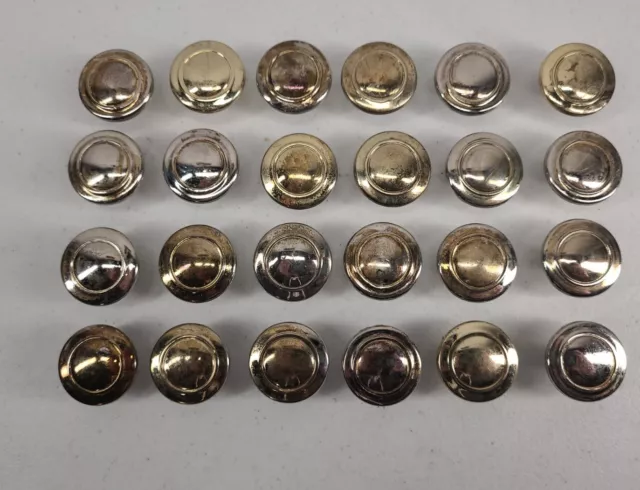 Vintage Lot of 24 Drawer Pull Knobs Handles Cabinet Door Gold Cupboard Hardware