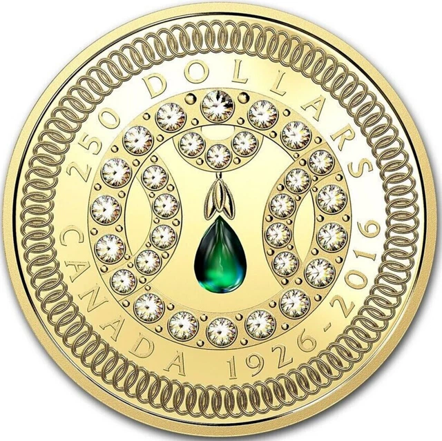 2016 Gold Proof Celebration of Her Majesty's 90th Birthday 2oz Coin Canada RARE