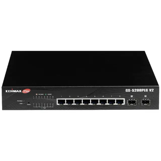 Switch réseau EDIMAX GS-5208PLG V2 8+2 ports