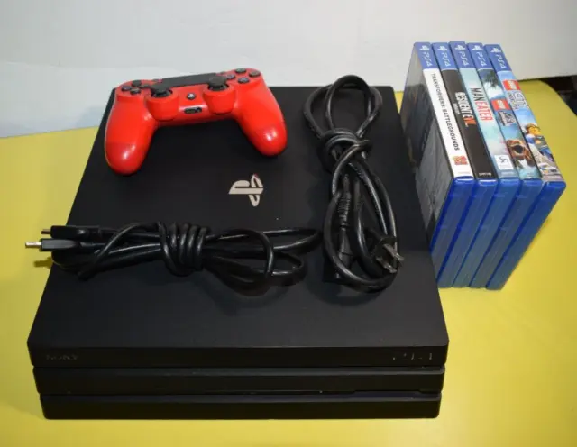 Buy the Sony PlayStation 4 PRO PS4 1TB Console Bundle Controller & Games #3
