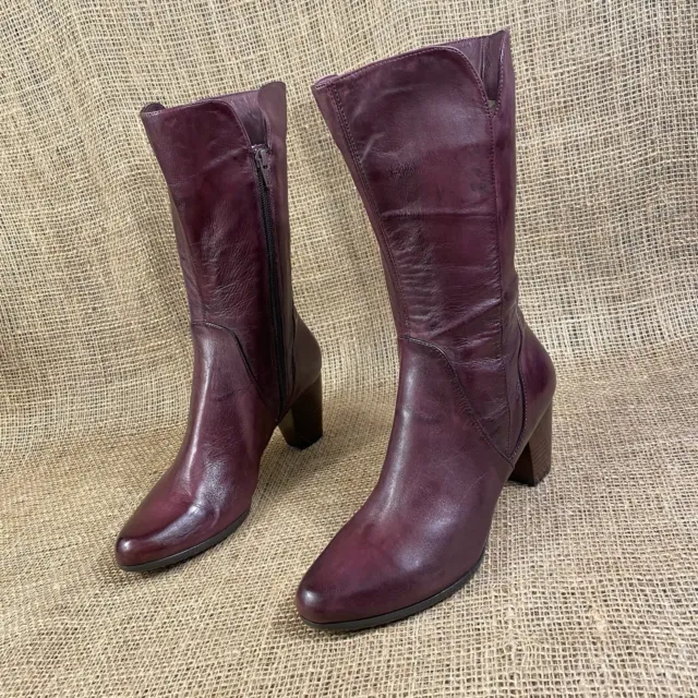 Women's Boots Everybody B.Z. Moda Purple Mid Calf Size 7.5 EU 38